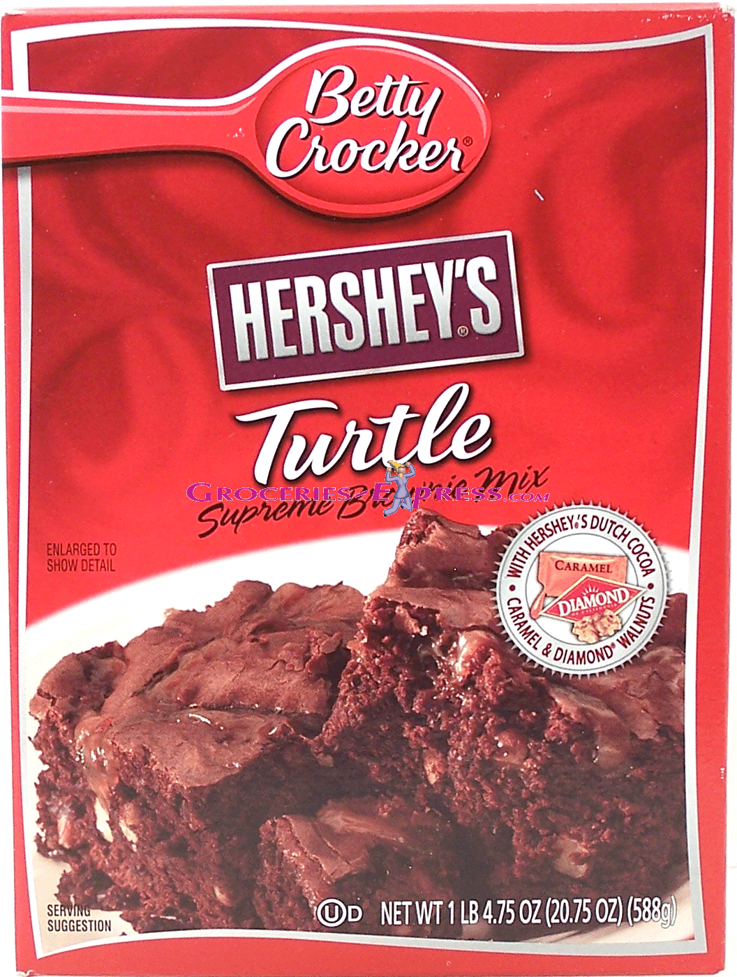 Betty Crocker&nbsp;&nbsp;turtle supreme brownie mix with caramel & walnuts Full-Size Picture